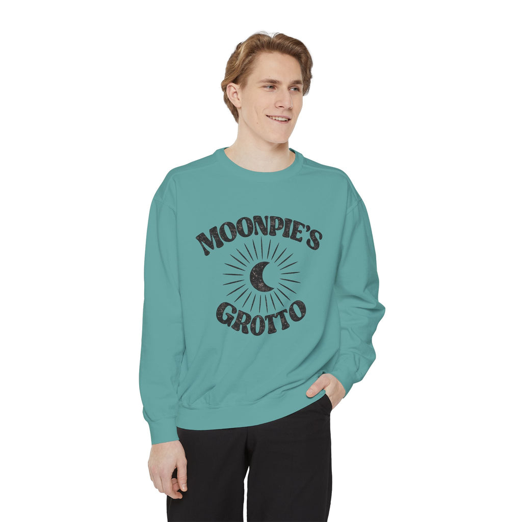 Moonpie's Grotto Sweatshirt — Vintage Celestial Moon Crewneck