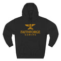 Faithforge Gaming Hoodie — Faith Quote Shield Logo Fleece Hoodie