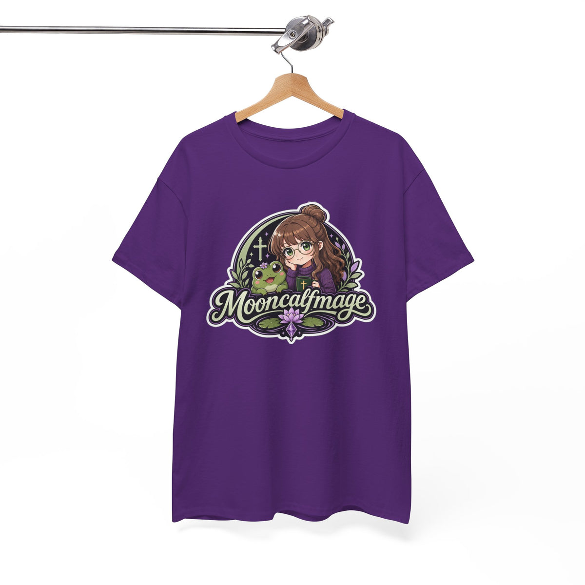 MOONCALFMAGE Logo Tee - Gamer/Streamer T-Shirt Blue GBSG (Gather)