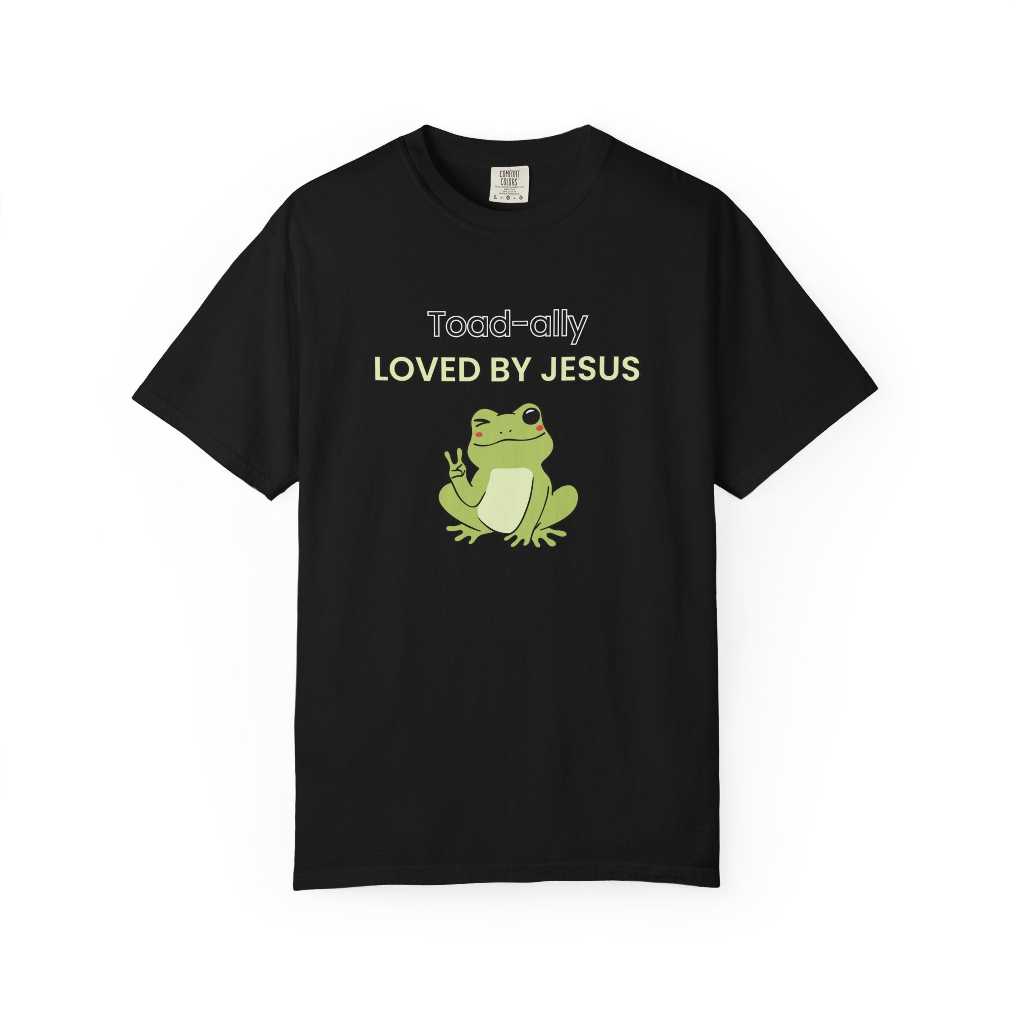 T-shirt - "Toad-ally Loved by Jesus" Cute Frog Christian Tee