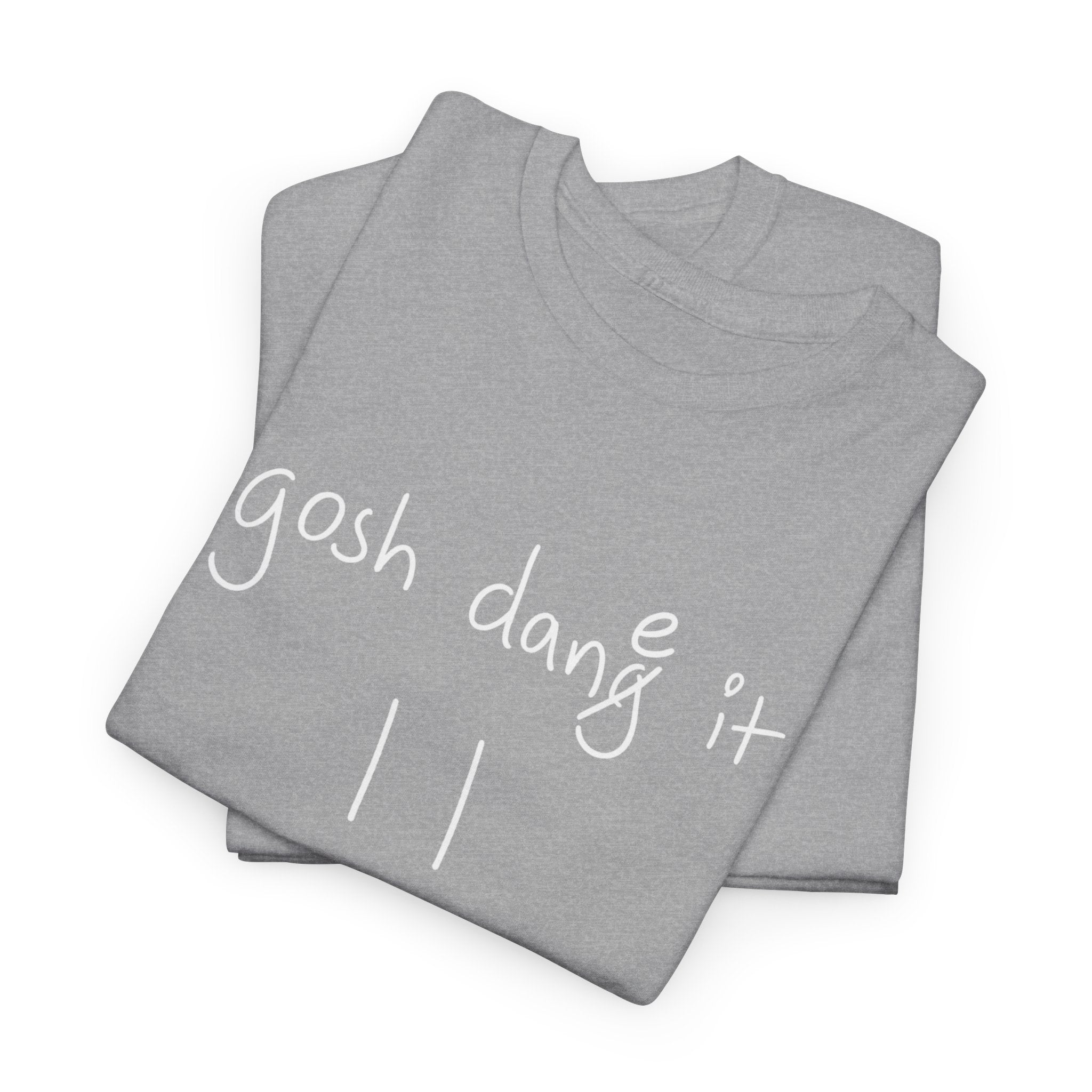 DoctorJSWAYS gosh dane it T-Shirt — Minimal Logo Black Tee with Bold Back Text