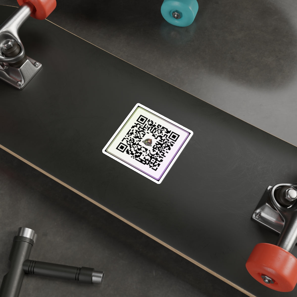 Mooncalfmage Streamer QR Code Die-Cut Sticker Indoor/Outdoor
