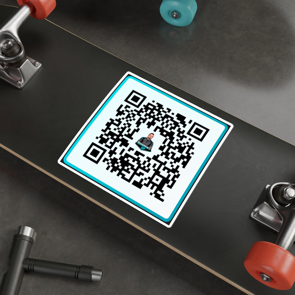 Romans1014XP Streamer QR Code Die-Cut Sticker Indoor/Outdoor