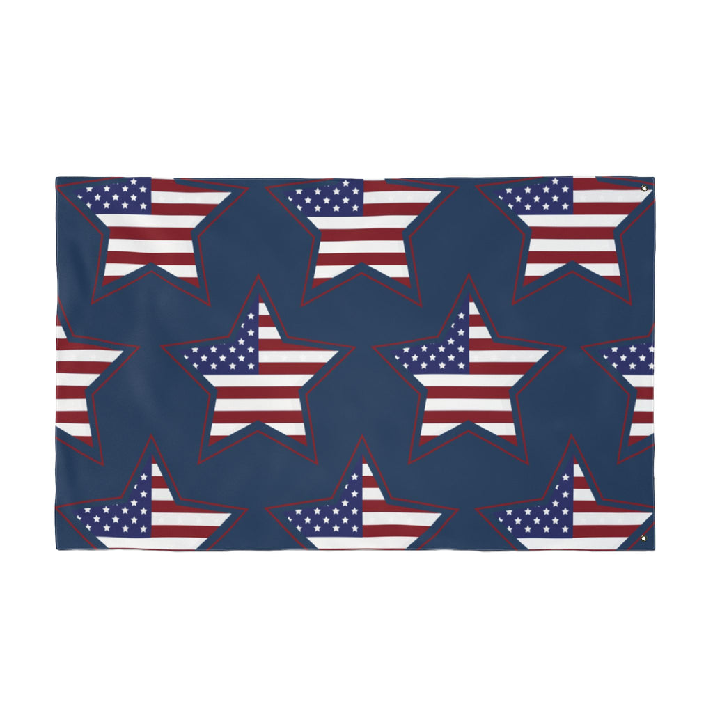 American Star Pattern Double-Sided Flag – Patriotic Stars & Stripes Garden Flag for 4th of July, Memorial Day, Veterans Day