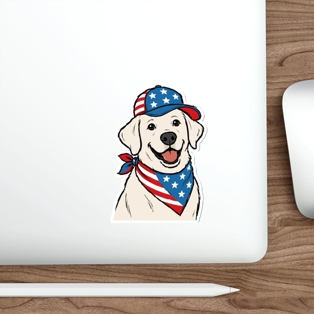Patriotic Sticker Pack — Love your Lab 4th of July Red White Blue Die-Cut Stickers