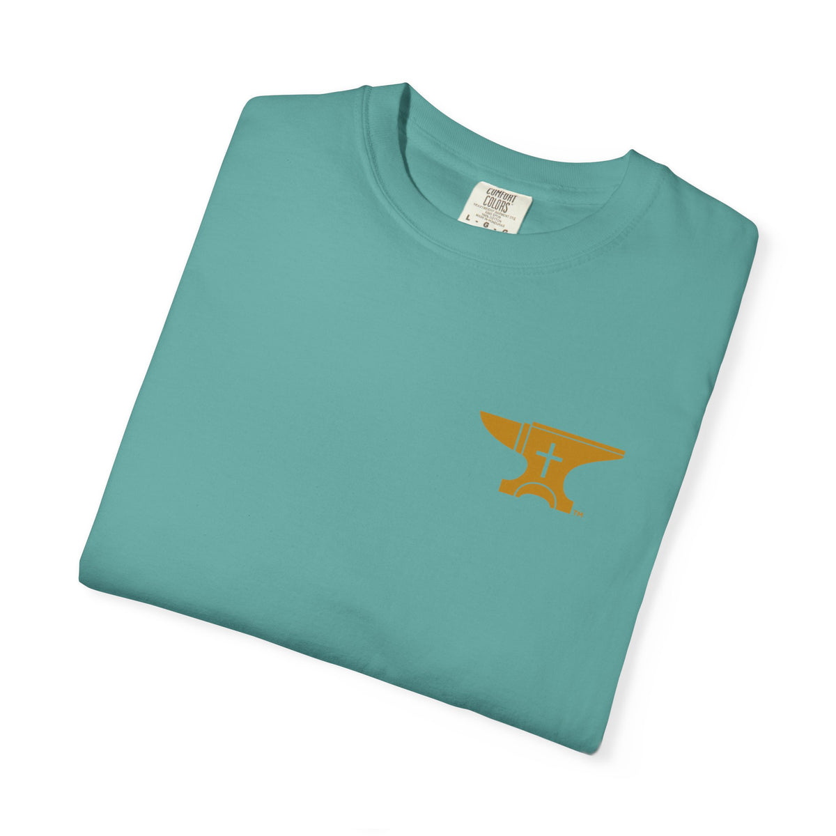 FaithForge Gaming T-Shirt — Logo Tee with Anvil & Cross (Christian Gamer Apparel)
