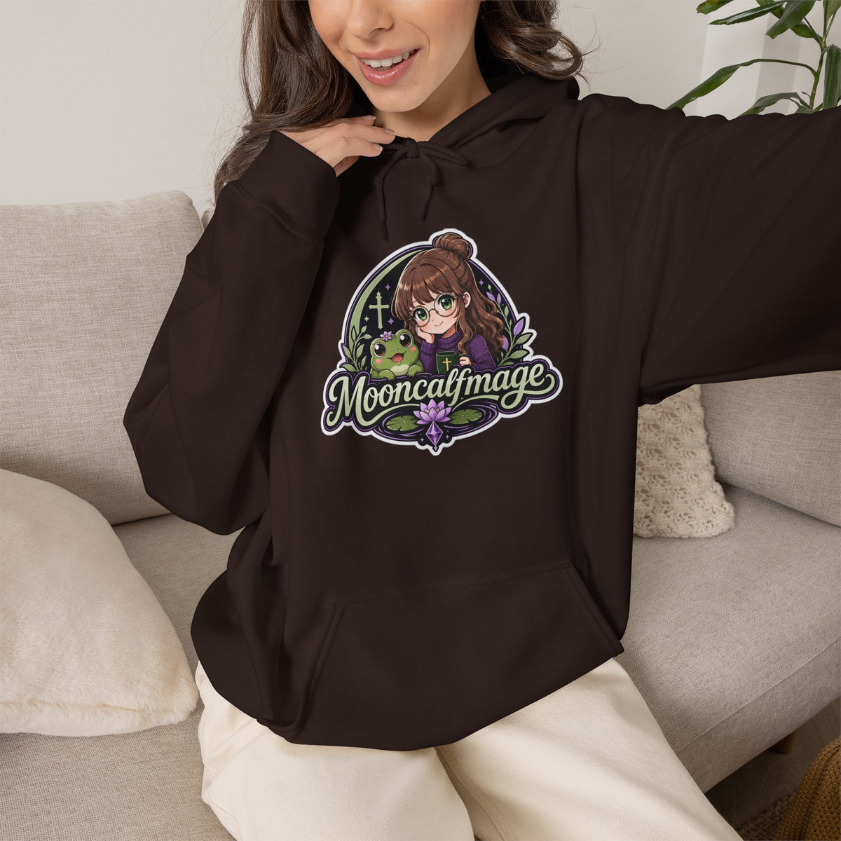 MOONCALFMAGE Hoodie — Streamer Logo Pullover